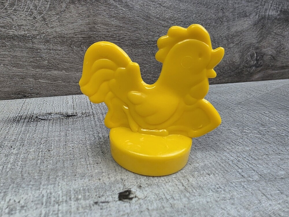 Fisher Price Little People Yellow Rooster Farm Barn 2.5" Replacement Part g19a